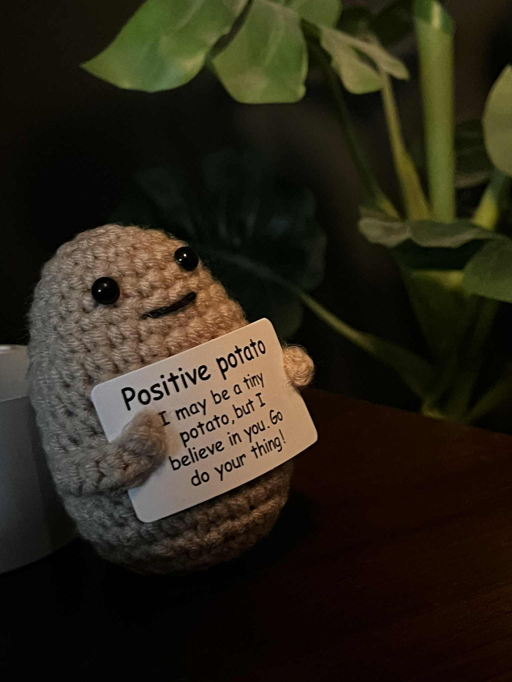 Motywujący pluszowy ziemniaczek